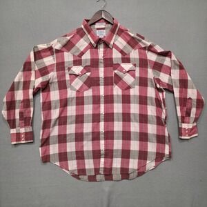 Rugged Country Men's Long Sleeve Pearl Snap Western Shirt Size Big Man 2X‎